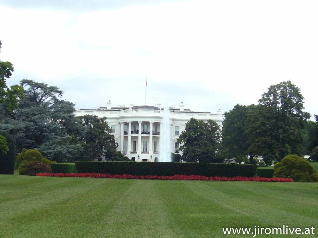 Das Weiße Haus in Washington D.C. - hier wohnt der Präsident der USA